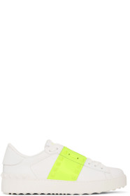 Valentino - 白色 & 绿色 Valentino Garavani Rockstud Open 运动鞋