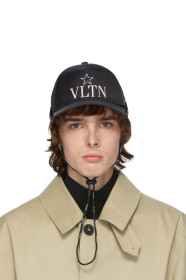 Valentino - Black Valentino Garavani VLTN Star Cap