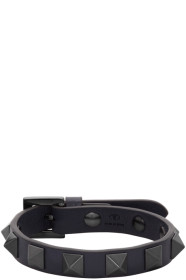 Valentino - Navy Valentino Garavani Rockstud Bracelet