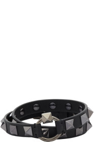 Valentino - Black Valentino Garavani Rockstud Wrap Bracelet
