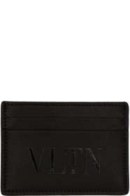 Valentino - Valentino Garavani コレクション ブラック VLTN カード ホルダー