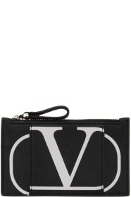 Valentino - Valentino Garavani コレクション ブラック Vロゴ ウォレット