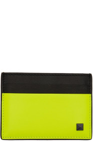 Valentino - Valentino Garavani コレクション イエロー ロックスタッズ カード ホルダー