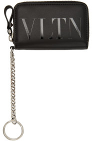 Valentino - Valentino Garavani コレクション ブラック キーリング VLTN カード ホルダー