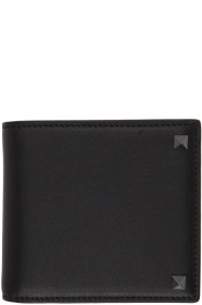 Valentino - Valentino Garavani コレクション ブラック ロックスタッズ バイフォールド ウォレット