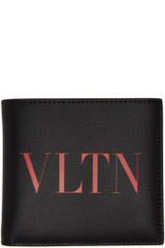 Valentino - Portefeuille noir 'VLTN' Valentino Garavani
