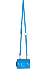 Valentino - Sac messager portefeuille bleu 'VLTN' Valentino Garavani