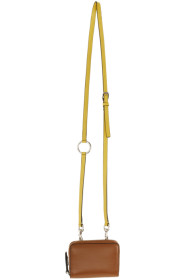 Valentino - Sac portefeuille brun VLogo Neck Valentino Garavani