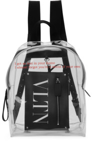 Valentino - Transparent Valentino Garavani Pouch Backpack