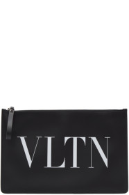 Valentino - Pochette noire Large 'VLTN' Valentino Garavani