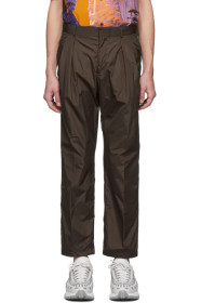 Valentino - Pantalon cargo en nylon brun