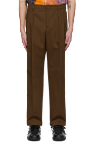Valentino - Brown Knit Seam Trousers