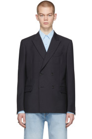 Valentino - Navy Double-Breasted Sports Blazer