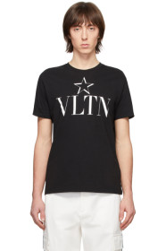 Valentino - Black 'VLTN' Star T-Shirt