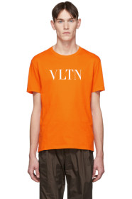 Valentino - Orange 'VLTN' T-Shirt