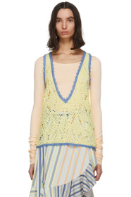JW Anderson - Yellow Crochet Tank Top