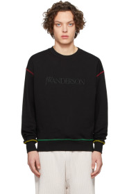 JW Anderson - Black Embroidered Logo Sweatshirt