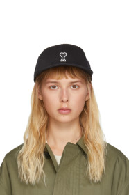 AMI Alexandre Mattiussi - Black Heart Patch Cap