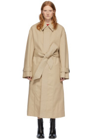AMI Alexandre Mattiussi - Beige Mac Trench Coat