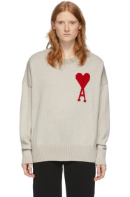 AMI Alexandre Mattiussi - Beige Ami De Coeur Sweater