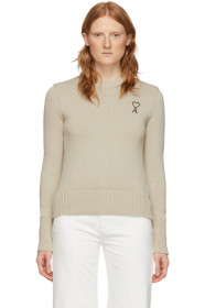 AMI Alexandre Mattiussi - Beige 'Ami de Coeur' Sweater