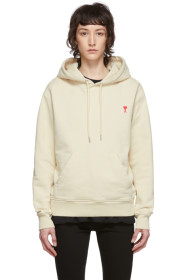 AMI Alexandre Mattiussi - Beige Ami De Coeur Hoodie