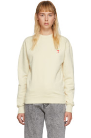 AMI Alexandre Mattiussi - Beige Ami De Coeur Sweatshirt