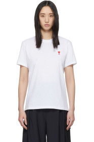 AMI Alexandre Mattiussi - White Ami De Coeur T-Shirt