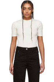 AMI Alexandre Mattiussi - Off-White Fitted T-Shirt