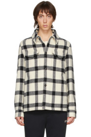AMI Alexandre Mattiussi - Blouson en laine blanc cassé Shirt