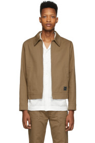 AMI Alexandre Mattiussi - Taupe Gabardine Blouson Jacket