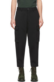 AMI Alexandre Mattiussi - Pantalon cargo carotte noir