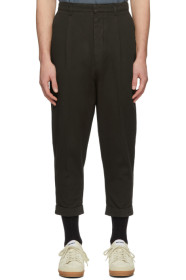 AMI Alexandre Mattiussi - Pantalon carotte brun