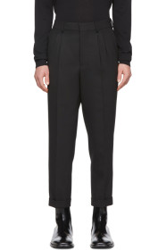 AMI Alexandre Mattiussi - Pantalon en laine plissé noir