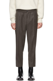 AMI Alexandre Mattiussi - Pantalon écourté en laine gris