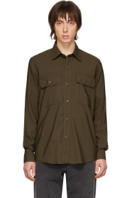 AMI Alexandre Mattiussi - Chemise verte Double Pocket