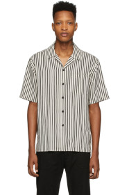 AMI Alexandre Mattiussi - Black & Off-White Striped Shirt