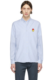 AMI Alexandre Mattiussi - Blue Smiley Oxford Shirt