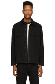 AMI Alexandre Mattiussi - Black Gabardine Overshirt