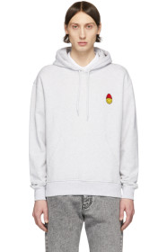 AMI Alexandre Mattiussi - Grey Smiley Hoodie