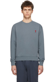 AMI Alexandre Mattiussi - Blue Ami De Coeur Sweatshirt