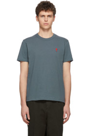 AMI Alexandre Mattiussi - Blue Ami De Coeur T-Shirt
