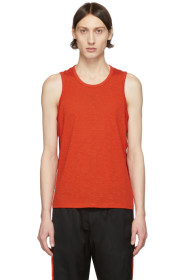 AMI Alexandre Mattiussi - Red Light Jersey Tank Top
