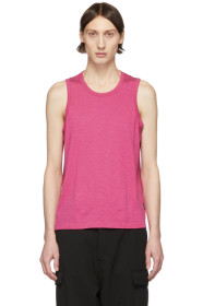 AMI Alexandre Mattiussi - Pink Light Jersey Tank Top
