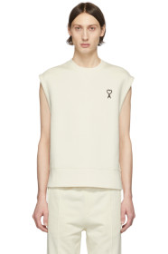 AMI Alexandre Mattiussi - Off-White Ami De Cœur Sleeveless Sweatshirt