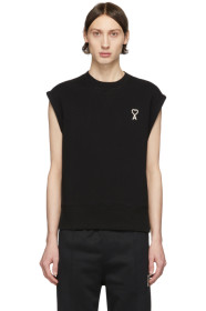 AMI Alexandre Mattiussi - Black Ami De Cœur Sleeveless Sweatshirt