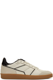 AMI Alexandre Mattiussi - Beige & Black Low Sneakers