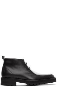 AMI Alexandre Mattiussi - Black & White Laced Boots