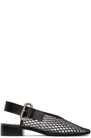 Toga Pulla - Black Mesh Ballerina Slippers