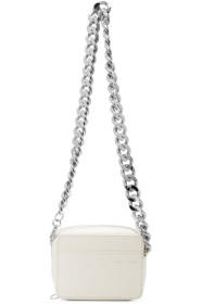Kara - Sac caméra à chaîne blanc
